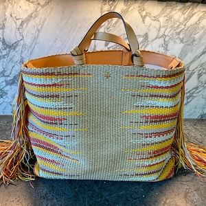 Tory Burch Aidan Fringe Trim Tote